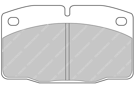 Přední brzdová destička Ferodo Racing DS2500 FCP173H DAEWOO Nexia OPEL Ascona B C ASCONA B CORSA A Kadett D E Manta Omega A Rekord Vectra VAUXHALL Astra Astramax ASTRAVAN Belmont Carlton CARLTON Mk III V87 Estate Cavalier Nova NOVA Hatchback S83 
