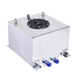 IRP stříbrná 20L hliníková palivová nádrž se snímačem hladiny paliva