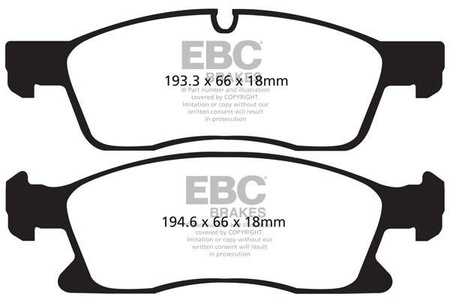 DP1871 - Sada brzdových destiček Série ULTIMAX2 EBC Brakes