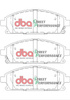 Přední brzdové destičky DBA Brake Pads Street Performance Hawk HB326x.646 - DB1333SP NISSAN Elgrand E50 E51 X-Trail