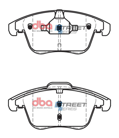 Přední brzdové destičky DBA Brake Pads Street Series Ceramic - DB2184SS AUDI A4 Allroad quattro B8 A5 Cabriolet