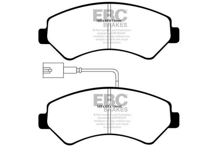 DP1969 - Sada brzdových destiček Série ULTIMAX2 EBC Brakes