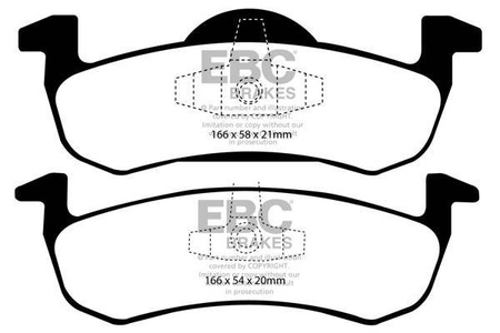 DP41804R - Sada brzdových destiček Série YELLOWSTUFF EBC Brakes