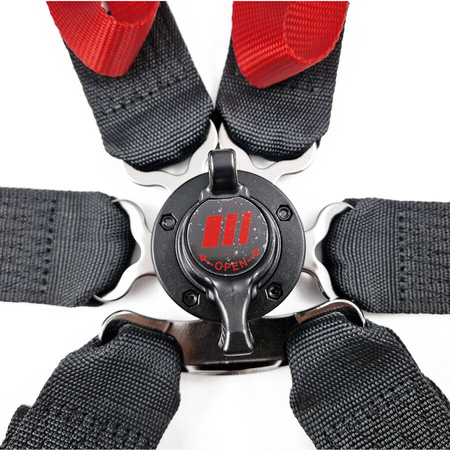 Bezpečnostní pásy RRS R6 LIGHT EVO - HANS FIA Ultralight - 6-bodové 2/2&quot;