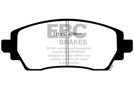 DP1431 - Sada brzdových destiček Série ULTIMAX2 EBC Brakes