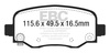 DPX3031 - Sada brzdových destiček Série ULTIMAX2 EBC Brakes