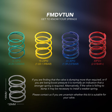 Pružina výfukového ventilu (jednotlivá)