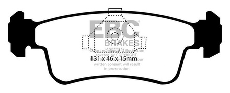 DP741 - Sada brzdových destiček Série ULTIMAX2 EBC Brakes