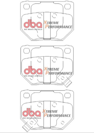 Zadní brzdové destičky DBA Brake Pads Xtreme Performance ECE R90 certified Hawk HB179x.630 - DB1220XP NISSAN Aust NZ 300ZX GZ32 Z32 Skyline R32 R33 R34 SUBARU Impreza 22B GB270 Prodrive P1