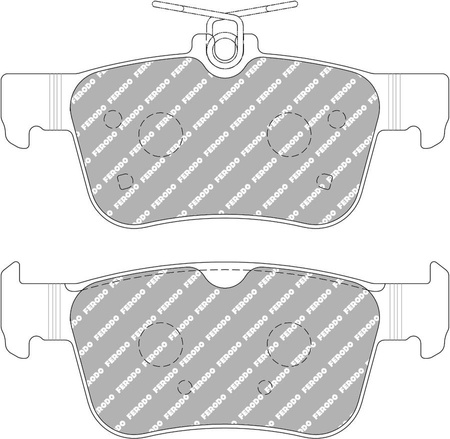 Zadní brzdová destička Ferodo Racing DS2500 FCP5086H HONDA CIVIC X Hatchback FC_,FK Saloon FC CIVIC-X FC_,FK