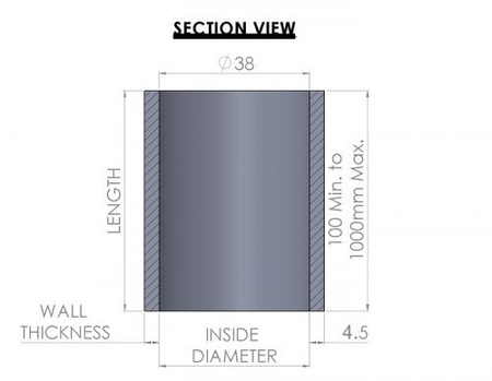 Palivová plnicí hadice 38mm