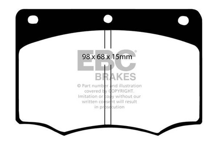 DP3296C - Sada brzdových destiček Série REDSTUFF EBC Brakes
