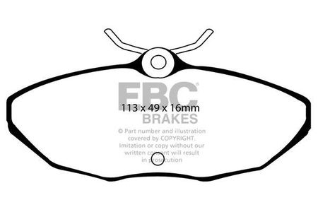 DP31221/2C - Sada brzdových destiček Série REDSTUFF EBC Brakes