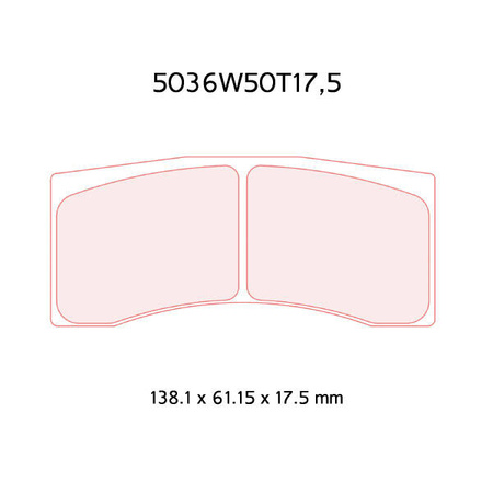 Brzdové destičky Carbone Lorraine RC6 - Skoda Fabia S2000 (szuter) (all)