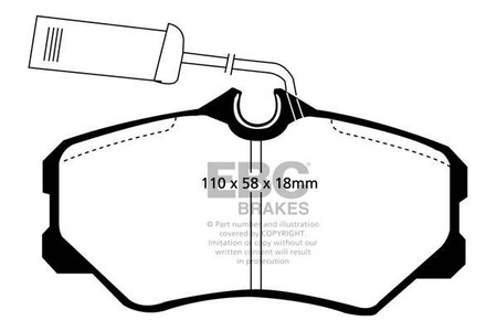 DP820/2 - Sada brzdových destiček Série ULTIMAX2 EBC Brakes