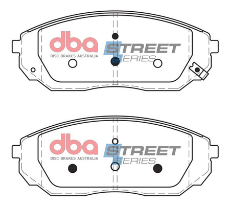 Přední brzdové destičky DBA Brake Pads Street Series Ceramic - DB1815SS KIA Sorento