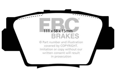 DP3873C - Sada brzdových destiček Série REDSTUFF EBC Brakes
