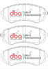 Zadní brzdové destičky DBA Brake Pads Street Performance ECE R90 certified Hawk HB231x.625 - DB1148SP NISSAN Aust NZ 180SX Silvia S14 Skyline R32 Patrol Y61