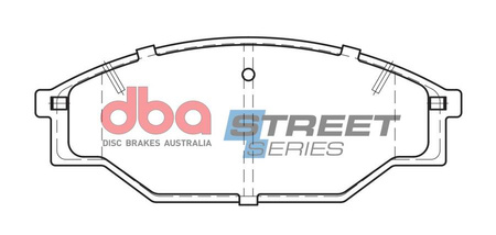 Přední DBA brzdové destičky Street Series Ceramic - DB1350SS