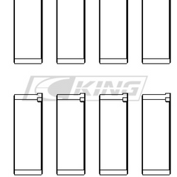Obal ložiska ojnice King MAZDA B6, B6-T, ZM, B3, B5 - CR4002XP0.5