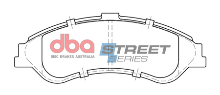 Přední brzdové destičky DBA Brake Pads Street Series Ceramic - DB1375SS FORD Aust NZ S.Africa Fairmont AU Falcon