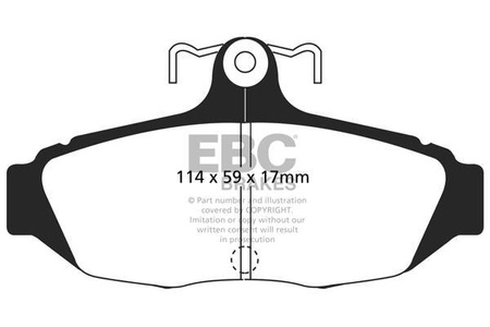 DP31172C - Sada brzdových destiček Série REDSTUFF EBC Brakes