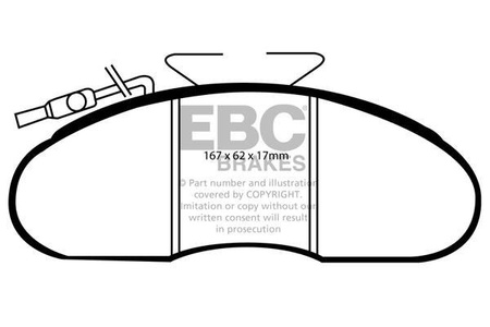 DP633/3 - Sada brzdových destiček Série ULTIMAX2 EBC Brakes