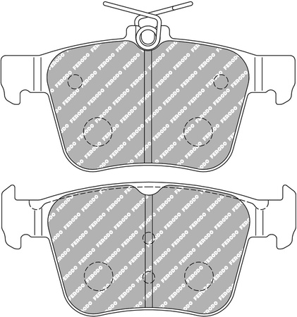 Zadní brzdová destička Ferodo Racing DS1.11 FCP4697W AUDI A3 TT FV3 Roadster FV9 SKODA SUPERB VOLKSWAGEN ARTEON GOLF VII PASSAT TIGUAN,