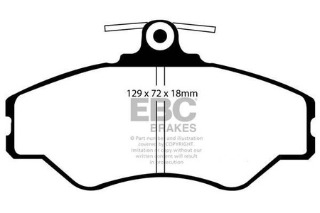 DP1086 - Sada brzdových destiček Série ULTIMAX2 EBC Brakes