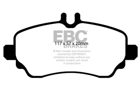 DP1555 - Sada brzdových destiček Série ULTIMAX2 EBC Brakes