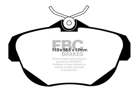 DP1971 - Sada brzdových destiček Série ULTIMAX2 EBC Brakes