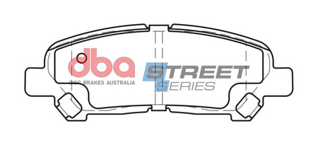 Zadní brzdové destičky DBA Brake Pads Street Series Ceramic - DB2005SS TOYOTA Highlander