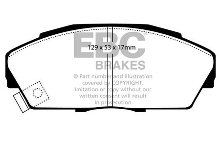 DP3719/2C - Sada brzdových destiček Série REDSTUFF EBC Brakes