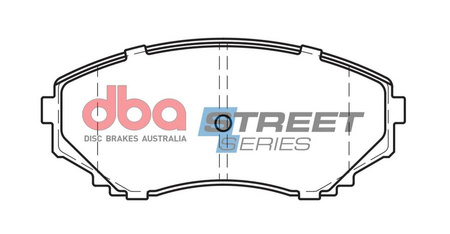 Přední DBA brzdové destičky Street Series Ceramic - DB1274SS