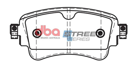 Zadní brzdové destičky DBA Brake Pads Street Series Ceramic - DB15032SS AUDI A4 Allroad quattro Mk2 B9 A5 Cabriolet A6 C8 Avant Q5 FY Q7 4M RS4 RS5 S4 S5 SQ5 8Y VOLKSWAGEN Touareg 3rd Gen