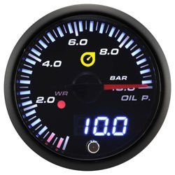 Indikátor Auto Gauge tlak oleje - VAROVÁNÍ LED