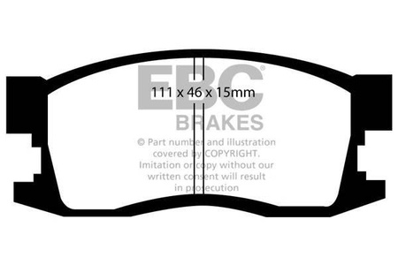 DP1034 - Sada brzdových destiček Série ULTIMAX2 EBC Brakes