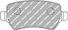 Zadní brzdová destička Ferodo Racing DS2500 FCP1521H CHEVROLET Astra Hatchback Saloon Corsa Estate CHRYSLER Concord KIA Venga ASTRA G Convertible Saloon H GTC TwinTop CORSA C MERIVA B ZAFIRA A B VAUXHALL Mk IV G Convertible V H Sport Hatch H ASTRAVAN G