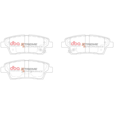 Zadní brzdové destičky DBA Brake Pads Xtreme Performance Hawk HB662x.587 - DB15022XP HYUNDAI Equus Genesis BH Coupe DH Grand Sante Fe Santa KIA Sorento Stinger