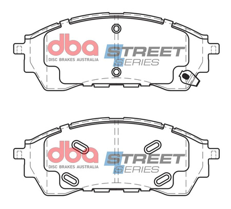 Přední brzdové destičky DBA Brake Pads Street Series Ceramic - DB2379SS FORD Ranger