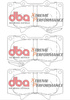 Přední brzdové destičky DBA Brake Pads Xtreme Performance ECE R90 certified Hawk HB490x.665 - DB1482XP LEXUS GX460 GX470 MITSUBISHI Pajero Shogun TOYOTA Aust NZ FJ Cruiser Fortuner AN150 AN50 Hi-Lux Double Cab AHT GUN MRO Extra Single VSC KUN26