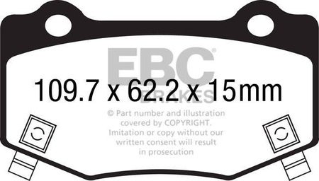 DP83023RPX - Sada závodních brzdových destiček Série RP-X Racing EBC Brakes