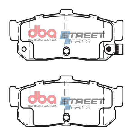 Zadní brzdové destičky DBA Brake Pads Street Series Ceramic - DB1247SS NISSAN Aust NZ S.Africa Sentra Sabre 100NX Almera Maxima Primera W10 Pulsar QX Sunny N14