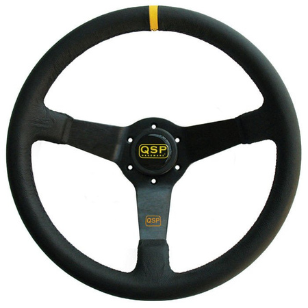 Kožený volant QSP 3ramenný 350mm / 70mm