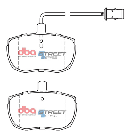 Přední brzdové destičky DBA Brake Pads Street Series Ceramic - DB885SS FIAT Daily IVECO 82-90 90-96 LAND ROVER 90 Discovery 1 Range SD1