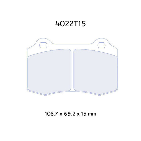 Brzdové destičky Carbone Lorraine RC6 - Renault Clio MK2 3,0 V6 (00-02)