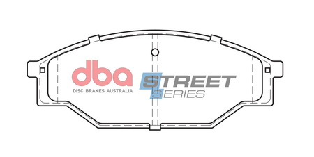 Přední brzdové destičky DBA Brake Pads Street Series Ceramic - DB318SS TOYOTA Dyna Hi-Ace LH60 LH61 YH60 YH61 Hi-Lux LN85 YN56 YN85 VOLKSWAGEN Taro