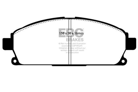DP1247 - Sada brzdových destiček Série ULTIMAX2 EBC Brakes
