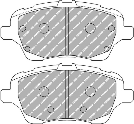 Přední brzdová destička Ferodo Racing DS2500 FCP4612H FORD B-Max Fiesta 6 Van 6 