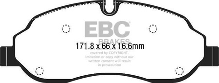 DPX2221 - Sada brzdových destiček Série ULTIMAX2 EBC Brakes